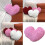 Soft Polyester Filled Love Designs Cushion Ideal for Home-White 3