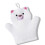 ChildFriendly Exfoliating Bath Gloves NonAbrasive White 1
