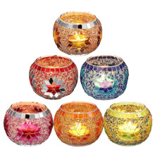 Bougeoirs en verre, bougeoirs votifs cadeaux Diwali photophores