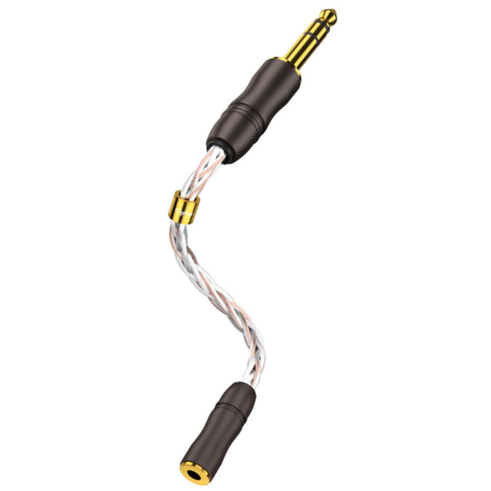6.35Mm Auditory Adapter Cable With Aluminum Alloy Housing And Braided Cable 6.35Mm To 2.5Mm 3.5Mm 4.4Mm For Hifi 9365049813266