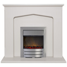 Adam Cotswold Fireplace Suite in Stone Effect with Colorado Electric F