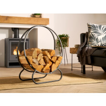 Adam Burford Firewood Log Holder in Black