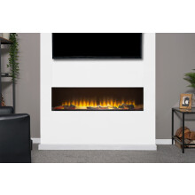 Adam Sahara Fully Inset Media Wall Electric Fire, 51 Inch 1250mm