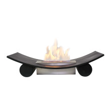 Adam Calda Freestanding Bio Ethanol Fire in Black