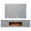 Acantha Orion Electric Floating Media Fire & Back in Concrete Effect 3