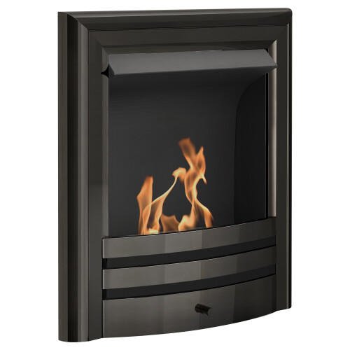 Acantha Vela Bio Ethanol Fire in Black Nickel 1