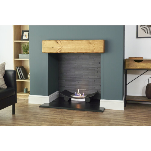 Adam Adam Calda Freestanding Bio Ethanol Fire in Black 1