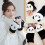 Winterwarme Handschuhe, Plüsch-Panda-Handschuhe mit Klappverschluss, Tier-Halbfingerhandschuhe 3
