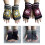 (rosarot) Winterwarme Handschuhe, dehnbare Fäustlinge, gestrickte Halbfingerhandschuhe mit Blumenmuster 2
