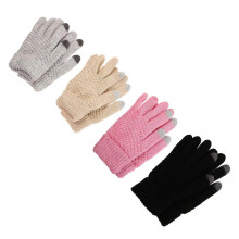 Winterhandschoenen met volledige vingerbescherming, touchscreen-isolatie, 4 paar, voor gebruik buitenshuis.