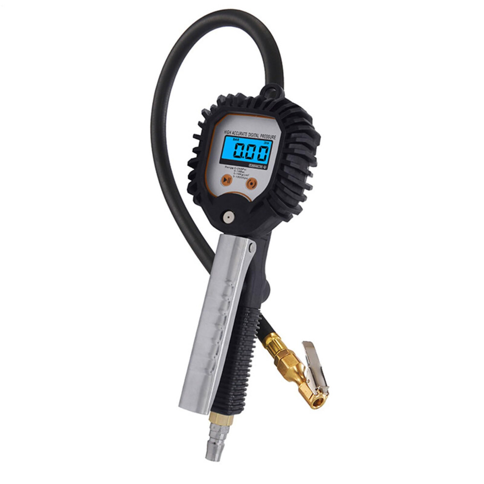 Digital Pressure Gauge Tire Inflator With Backlit Display 4 Settings 255 Psi Tyre Monitor Fleet Maintenance Gauge 9189345965517