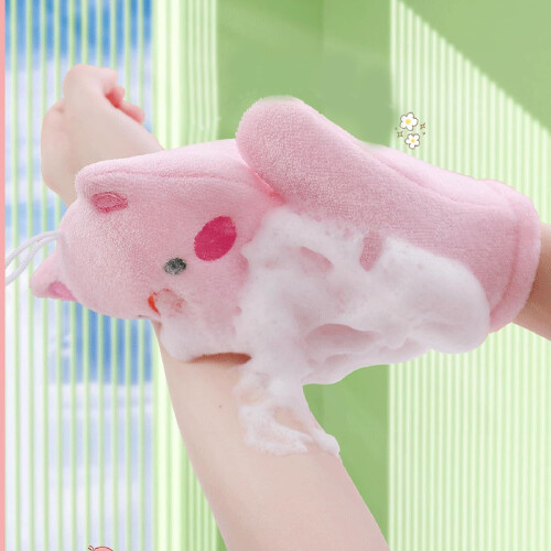 ChildFriendly Exfoliating Bath Gloves NonAbrasive White 2