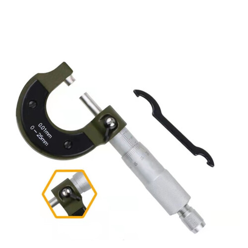 Micrometer Outer 025mm Range 0.01mm Resolution Vernier Depth Caliper  Precision Mechanical Ruler Measuring Tool