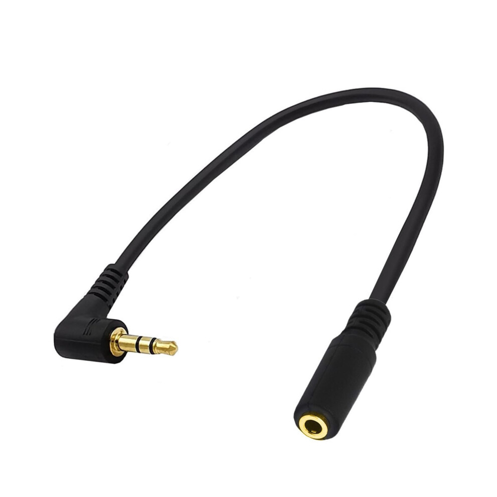 Space Saving Right Angles 3.5Mm 3Pole Male To 3.5Mm 4Pole Female Adapter Cable For Headphones And Smartphones Compatible 9412369032102