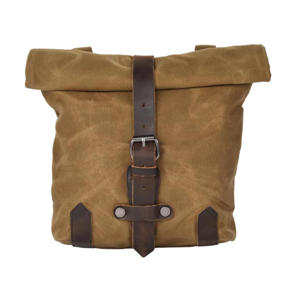 Saddlebags Universal Motorcycle Saddlebag Side Bag Large Expandable Travel Duffel Bag Tool Bag Storage Brown 9189345965784