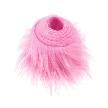 Artificial faux fur fabric for Christmas decorations, soft faux faux fur trim rose