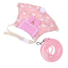 1Set Bunny Clothing for Small Pets, Costume with Leash, Breathable and Stylish Design for Special Occasions and Photography