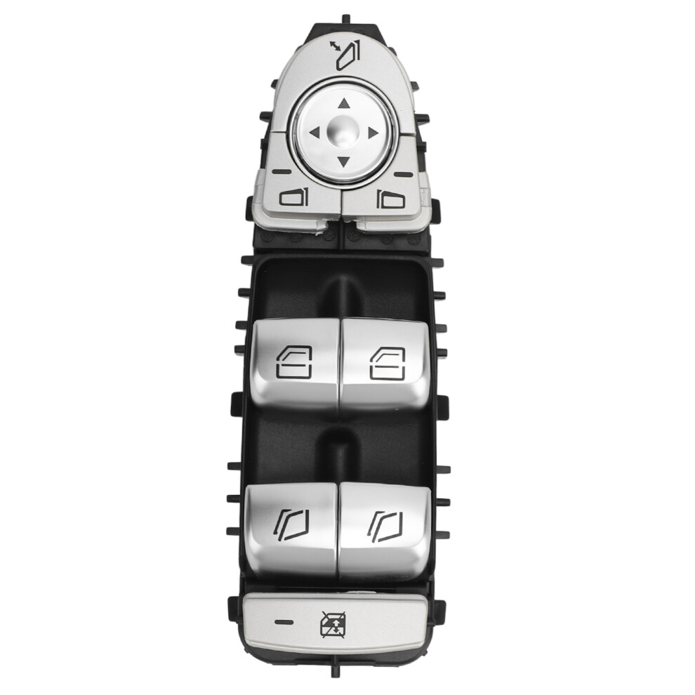 Easy To Install Power Window Control Switch Driver Side Compatible Mercedes-Benz Aftermarket Car Part Window Master Switch Durable Design Strict Safe 9190834239873