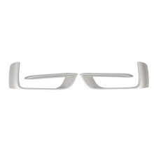 Fabrieksverzegelde, gloednieuwe set bumperlijsten voor BMW 3-serie sedan en stationwagen, voorzijde rechts, gegrond, zilverkleurig, Modern Line (niet