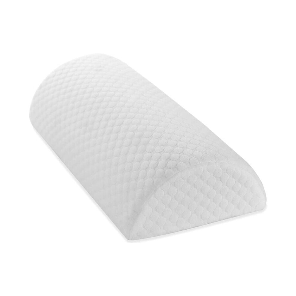 Ergonomic Design, Memory Foam Bolster Pillow For Sleeping On Back, Half Moon Pillow With Cooling Cover For Back Pain Relief (Ideal For Long Term Use 9190834587653