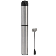 Batteridriven mjölkskummare, kaffemixer i rostfritt stål med avtagbart visphuvud för enkel rengöring, perfekt present till vänner och familj