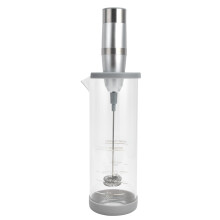 Montalatte compatto con asta in acciaio inossidabile resistente, a batteria, ideale per preparare caffè, latte macchiato, cappuccino, matcha e