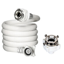 Tuyaux pour lave-linge, résistants à la haute pression et à la corrosion, durables, épais et flexibles, avec raccord en acier et installation
