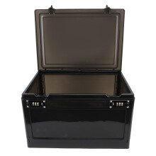 Durable Lock Box With 3 Digit Combination Portable Child Proof Secure Transparent Storage Medical Grade Plastic Stackable Large Capacity Top Opening