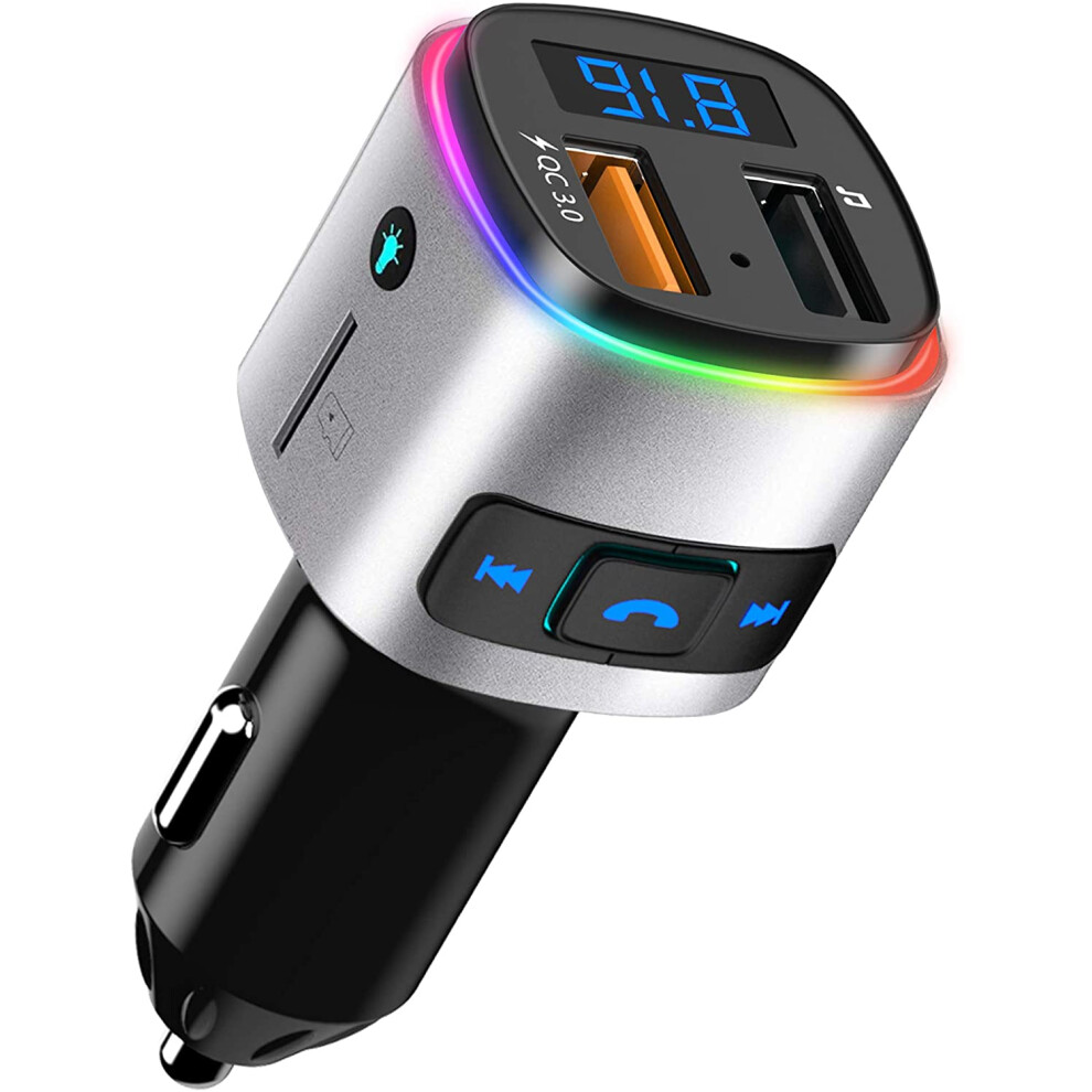 Innovative Bluetooth 5.3 Fm Transmitter, Upgraded Car Adapter With Intelligent Dual Usb Ports For Fast Charging, Clear Music Streaming, Hands-Free 9138057232103
