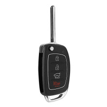 Coque de télécommande de remplacement à clapet antichoc compatible avec Hyundai Sonata Santa Fe 2013-2014, étanche, pour système d'ouverture