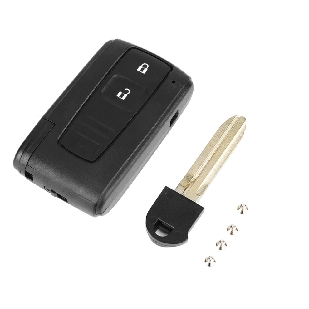 Keyless Smart Remote Key Case Fit For Toyota Prius 2004-2009 Replacement Key Fob Cover Case Uncut Key Blade Easy Installation After Market 9423501851321
