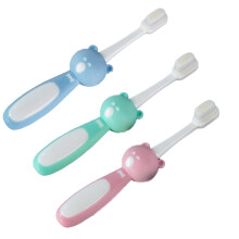 Zachte tandenborstel voor peuters, ergonomische handgreep voor een comfortabele grip, schattig konijnenontwerp, individueel verpakt voor schoon en