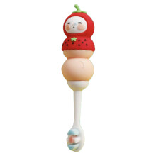Baby's Oral Care Companion, Soft Bristles Ergonomic Handle, Premium Toothbrush for Gentle Cleansing, Cute Fruit-Shaped Design for Toddlers' Smiles, Po
