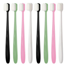 Multifunctional Extra Soft Toothbrush for Sensitive Gums, Micro Nano Bristles for Deep & Gentle Cleaning, Portable & Ergonomic for Home and Travel (8P