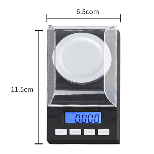 Advanced Jewelry Scale with Multiple Functions, Large Blue Backlit LCD Display, Tare Function, PCS Counting Function, Easy Calibration, Ultra 1