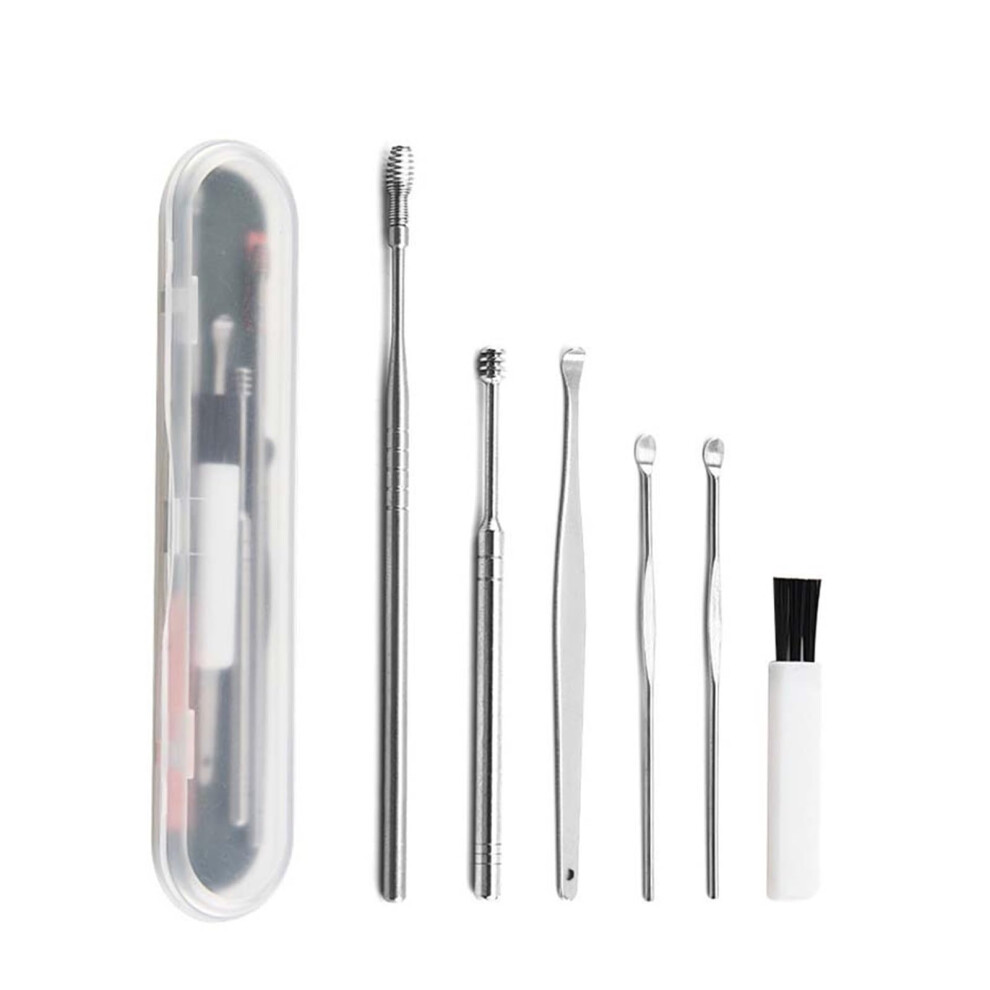 Ear cleaner earpick sticks wax removal tool care ear cleaner spoon earwax remover 6pcs