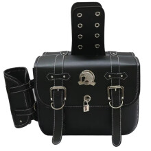 Saddle Bag Compatible With Motorcycle Side Tool Bag Universal Tail Bag Side Hanging Bag Waterproof Black