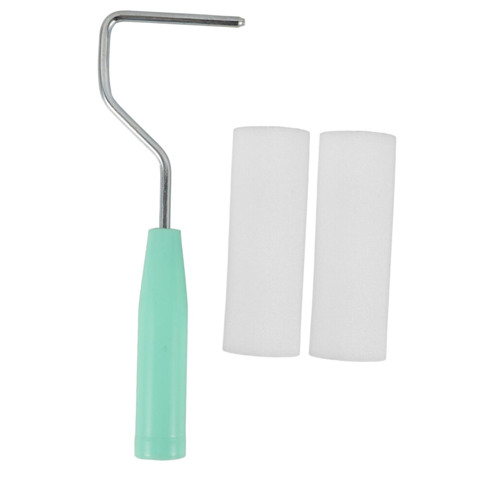 1 Set Sponge Paint Roller With Handle, Multipurpose Paint Roller For Walls, Ceilings, And Detailed Corners, Easy To Use And 9412369962553