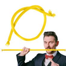 Soft and Hard Ropes, Magic Rope, Flexible Comedy Stage Closeup, Easy Application, Offers an Optical Illusion, 92 cm for Comedy Stage Yellow