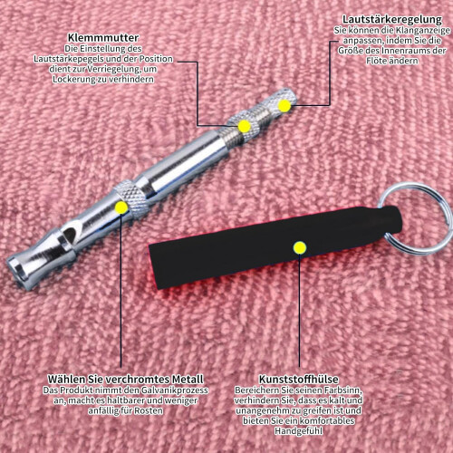 Ultrasonic Dog Whistles, Silent, Adjustable with Neck Strap, Training Aid 1