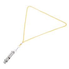Bird Whistle for Practice Bird Caller Stainless Steel for Dog Training Outdoor Silver