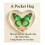 Cadeau élégant transparent de carte de message de poche de-Vert 6