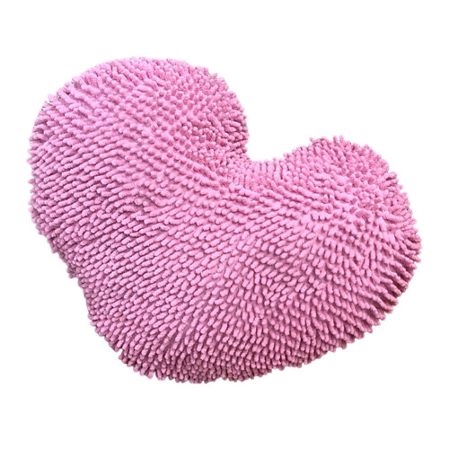 Soft Polyester Filled Love Designs Cushion Ideal for Home-Pink
