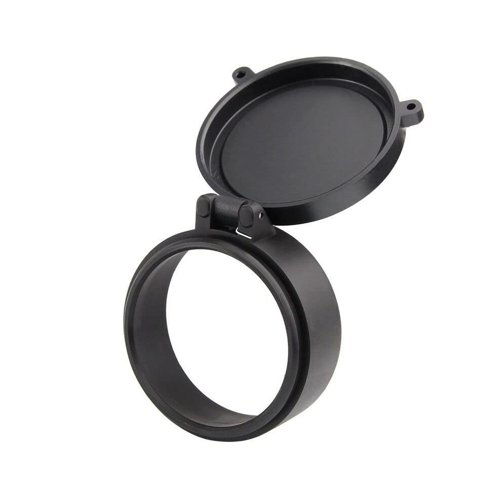 Rifle Scope Lens Cover Flipup Springloaded Quickopen Dust Cap, 64Mm, Fits Different Size Hunting Caliber Riflescopes Black 9347817941494