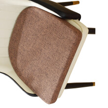 Elastics Cotton Linen Seat Cushion Offering-Dark Coffee 1
