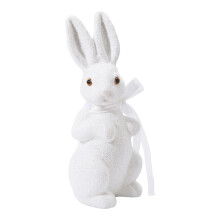 Hasenfigur mit Ostermotiv, glitzernder Schaumstoff, tragbar-Weiß