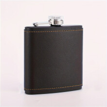 (Black) Personalisierte Herren-Flasche aus Kunstleder, ideal für Trauzeugen, ideal für Heirats- und Jubiläumsgeschenke für
