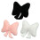 Bowknot Plush Throw Pillow Back Support Cushion for Sofa-White 2