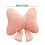 Bowknot Plush Throw Pillow Back Support Cushion for Sofa-White 4
