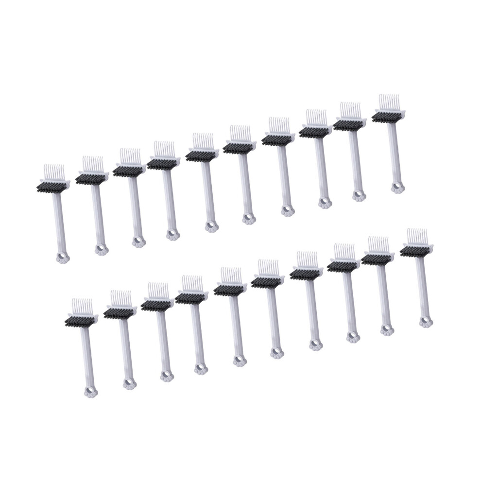 Grey Multipurpose Cleaning Brush For Combs Brushes Hard To